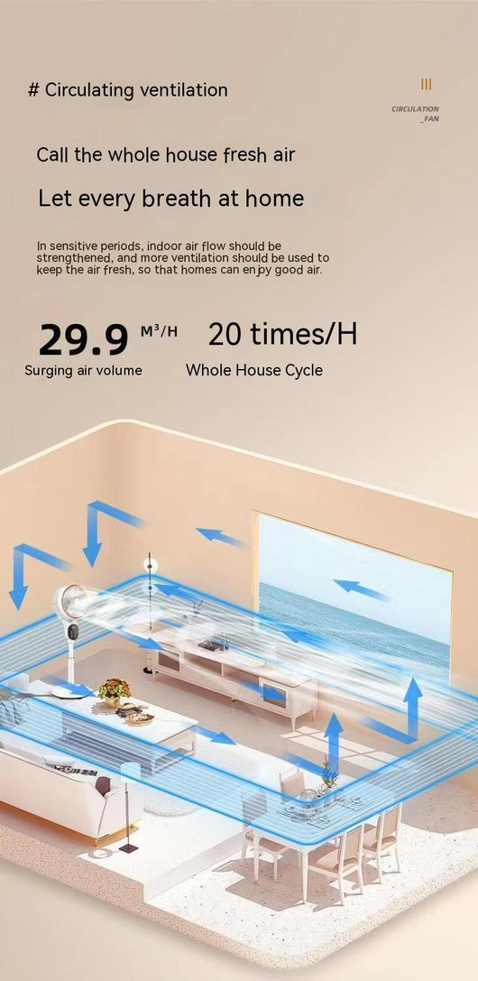 Ventilador de Aire Circulador Potente para Hogar y Dormitorio - Image 12