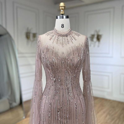 Vestido Elegante con Volantes en Mangas y Falda Tipo Cola de Pez - Image 11