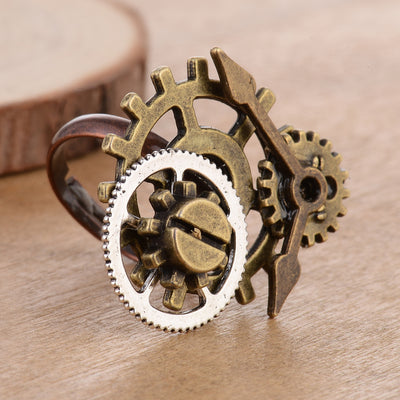 Anillo Vintage con Engranajes - Image 8