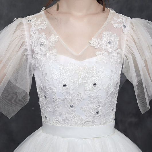 Vestido de Novia Talla Grande con Mangas - Diseño Elegante y Cubriente - Image 5