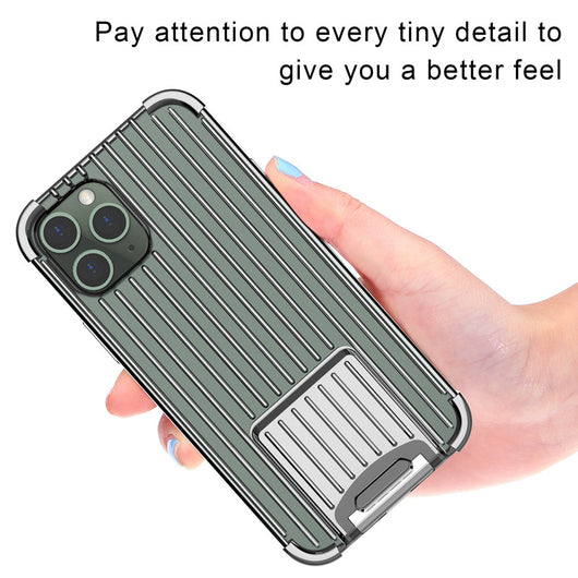 Funda Metálica Electrochapada para Teléfono con Diseño de Maleta - Image 3