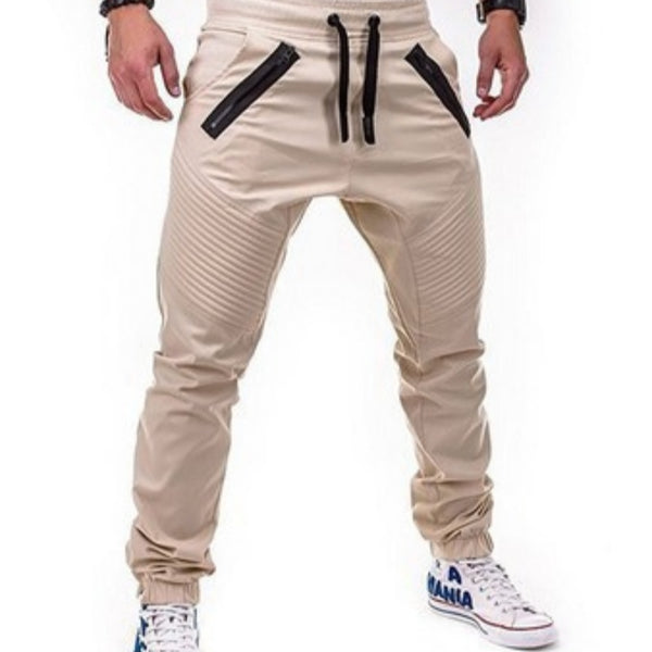 Pantalones Deportivos Holgados con Doble Cierre y Cintura Elástica para Hombre