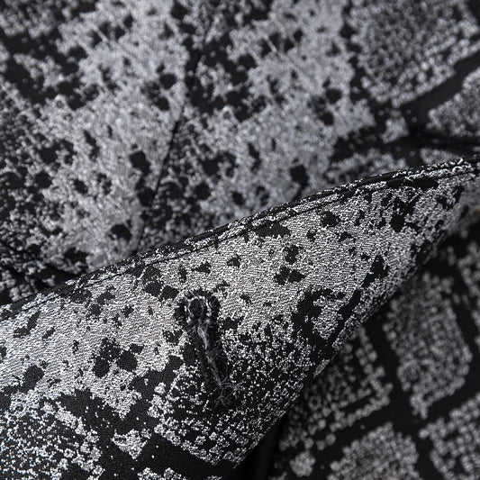 Saco de Dos Botones con Patrón Jacquard Piel - Primavera Otoño - Image 2