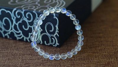 Pulsera de Piedra de Luna Vidrioso Ice Seed para Mujer - Image 8