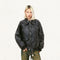 Chaqueta de Cuero PU Vintage Lavado Retro Unisex