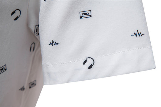 Camisa Estampada Blanca para Hombre - Diseño Moderno y Versátil - Image 14