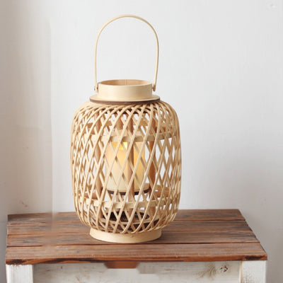 Portavelas Artesanal de Bambú con Diseño Ornamental - Image 10