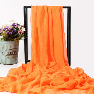 Pañuelo de Seda Simulada para el Sol - Chal Protector UV para Mujer - Image 26