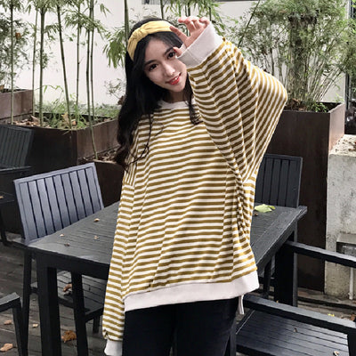 Camisa Oversized a Rayas de Manga Larga Suelta - Image 5