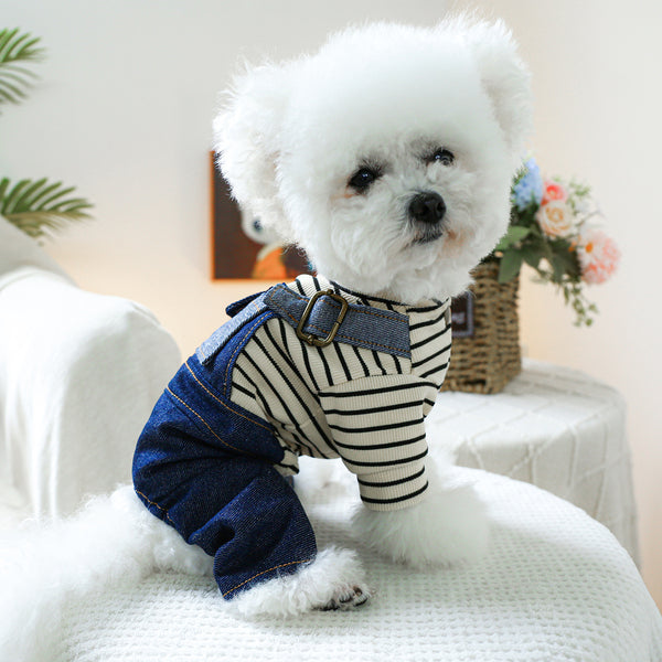 Ropa para Perro de Cuatro Patas con Diseño Corazón Vintage
