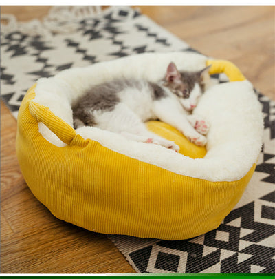 Cama Felpa Tipo Villa para Gatos - Refugio Acogedor - Image 3