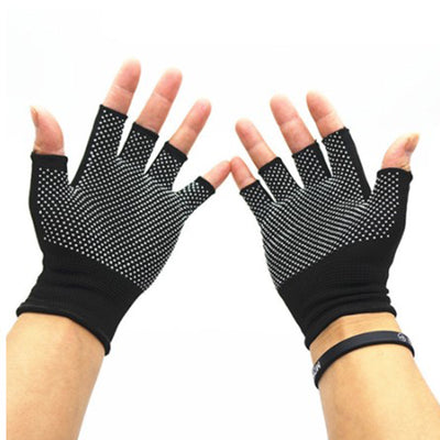 Guantes de Medio Dedo Antideslizantes para Conducción y Trabajo - Image 10