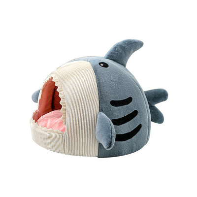 Casa Refugio Acogedora para Gatos con Diseño de Tiburón - Image 2