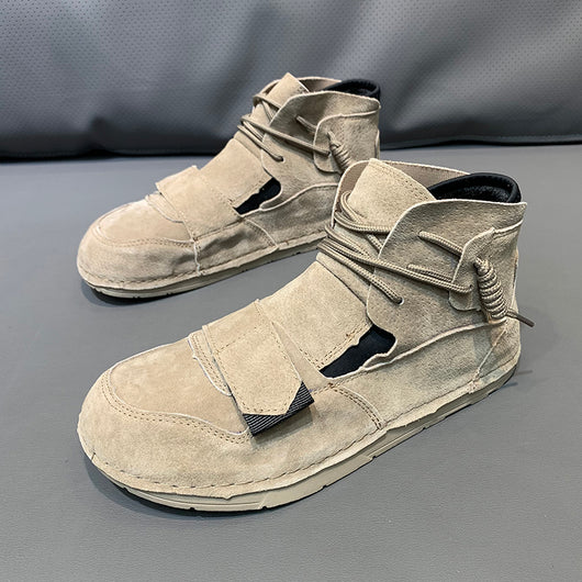 Zapatos Altos de Cuero para Hombre con Cierre Velcro - Estilo Moderno - Image 16