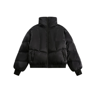 Abrigo Pato Blanco con Cuello Mao - Diseño Moderno Invierno - Image 2
