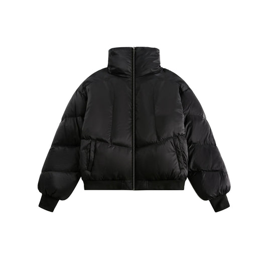 Abrigo Pato Blanco con Cuello Mao - Diseño Moderno Invierno - Image 2
