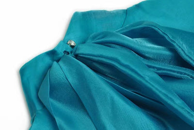 Vestido Elegante de Gasa con Cintura Ajustada y Volantes al Estilo Francés - Image 12