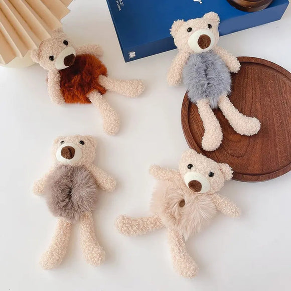 Coleteros Suaves con Diseño de Oso y Conejo - Accesorios para Cabello Infantil