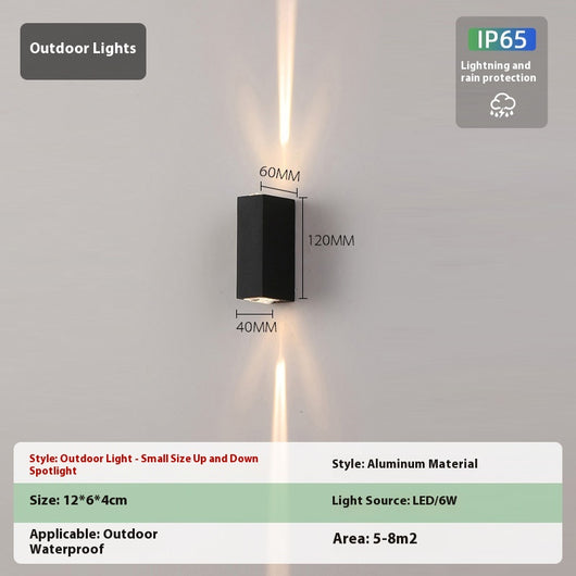 Lámpara LED de Pared Exterior Resistente al Agua - Diseño Moderno y Minimalista - Image 8