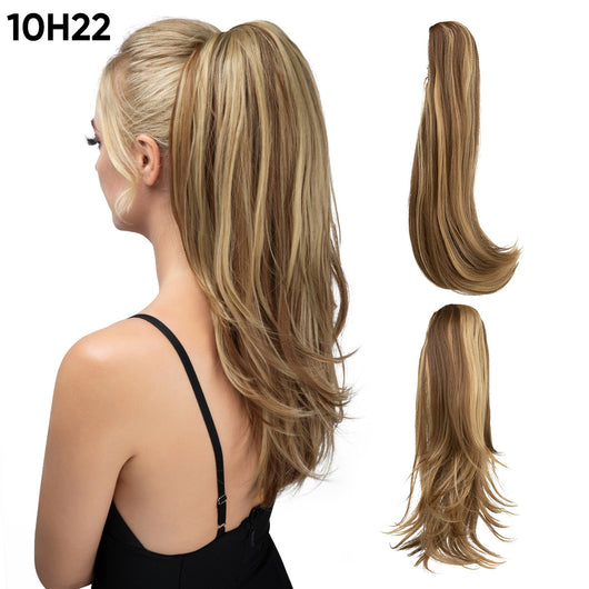 Peluca Corta Estilo Europeo Americana con Cola de Caballo para Mujer - Image 13