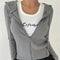 Chaqueta Slim Fit con Capucha para Mujer