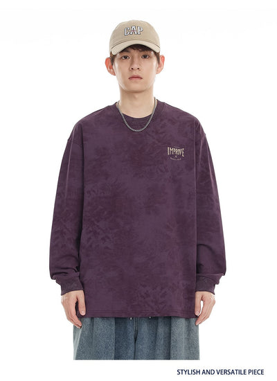 Playera Oversized Manga Larga Tie-Dye Retro Estilo Vintage - Image 10