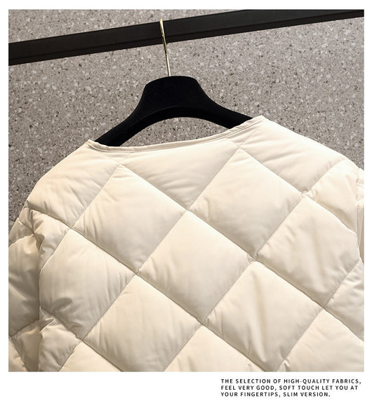 Chaqueta Corta Acolchada para Mujer Estilo Coreano Ligera - Image 11