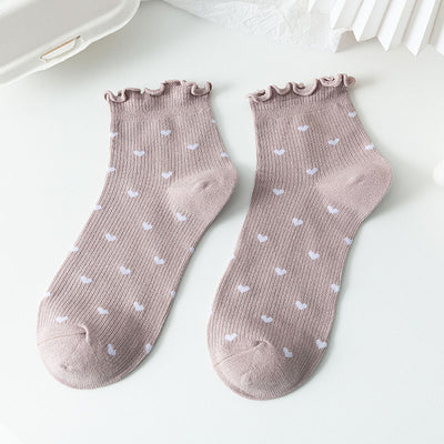 Calcetines Cortos de Encaje Japonés para Mujer - Image 3