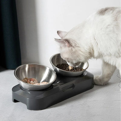 Comedero Doble de Acero Inoxidable para Perros y Gatos con Soporte - Image 15