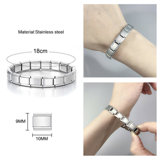 Pulsera Italiana con Resina Epóxica y Banderas del Mundo - Image 71