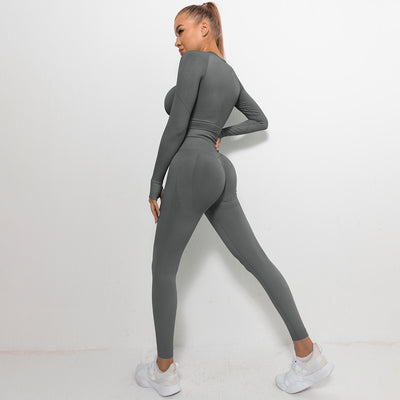 Playera Yoga Seamless de Manga Larga con Dedos - Image 12