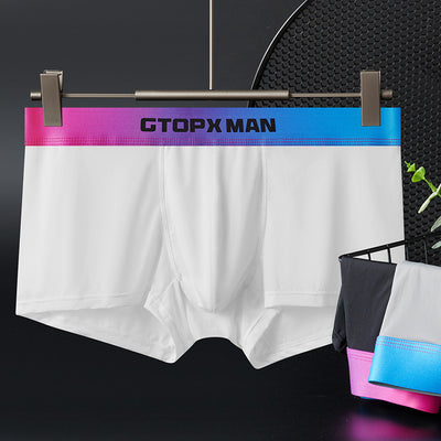 Bóxers Hombre Seda Helada Cintura Baja Verano Degradado Convexo - Image 4