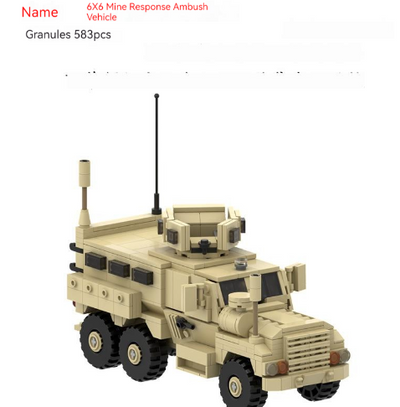 Vehículo Militar Blindado 6x6 Anti-emboscada - Modelo de Construcción MOC-67379 - Image 2