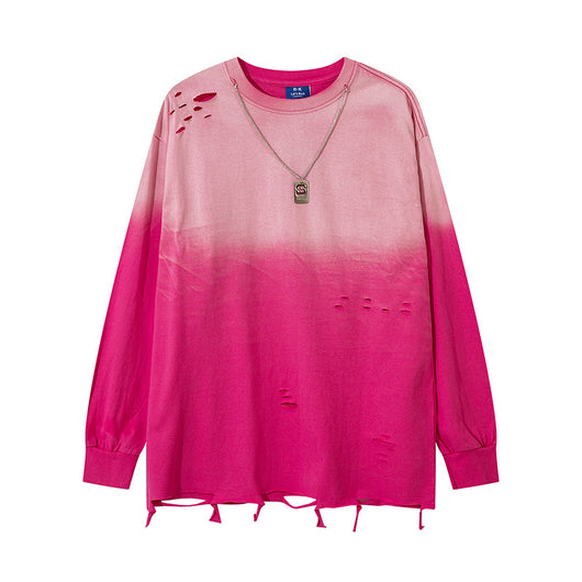 Playera Manga Larga Tie-Dye Degradado para Hombre - Image 7