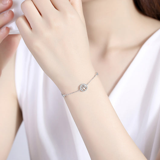 Pulsera Plata de Ley 925 Árbol de la Vida con Circonitas para Mujer - Image 6