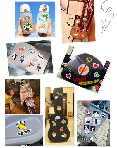 50 mental health graffiti stickers with English slogans, including rainbows, hearts, and positive affirmations. - Image 13