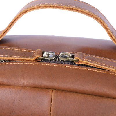 Mochila de Cuero Vintage Crazy Horse de Alta Capacidad - Image 15