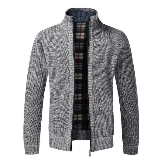Cardigan Tejido Hombre Oversized con Forro Cálido - Image 13