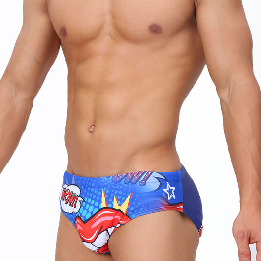 Bóxer de Baño Hombre Estampado Labios Cintura Baja Secado Rápido - Image 10
