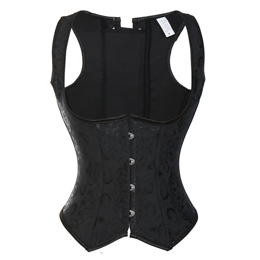 Faja Moldeadora Cuello Halter con Cierre y Patrón Jacquard
