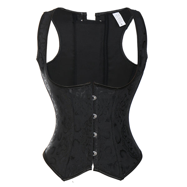 Faja Moldeadora Cuello Halter con Cierre y Patrón Jacquard