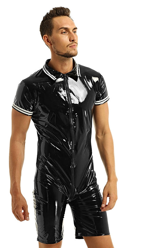 Body Moldeador de Látex Brillante para Hombre - Shapewear Premium - Image 2