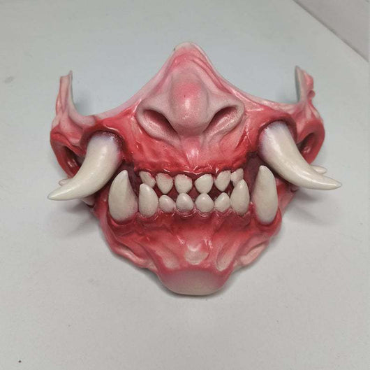 Máscara de Látex Terrorífica de Media Cara con Dientes de Horror - Image 4