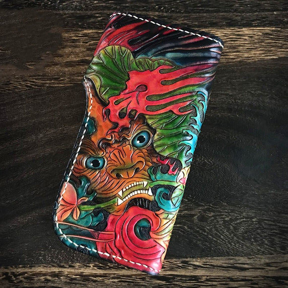 Billetera Artesanal de Cuero Genuino - Cartera Vintage Hecha a Mano