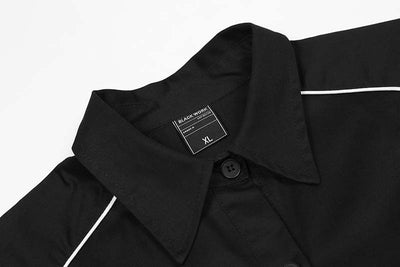Camisa Suelta con Bordado de Letras para Hombre - Image 14