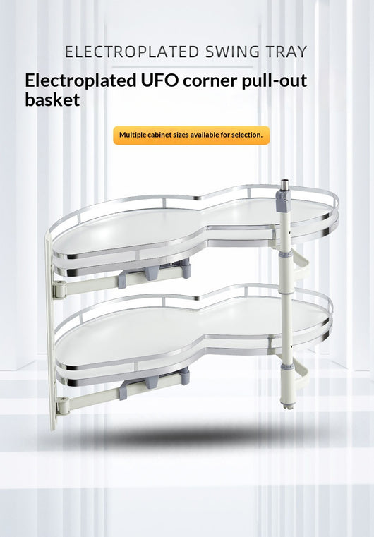 Canasta Extraíble de Esquina Doble para Muebles de Cocina - Image 12