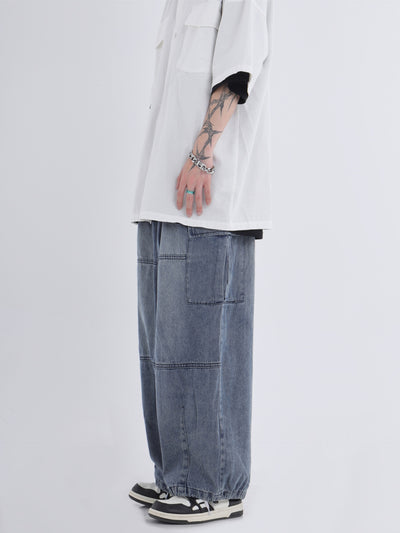 Jeans de Trabajo Holgados Efecto Desgastado - Image 15