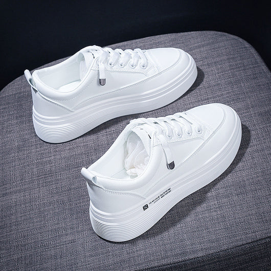 Zapatos Casuales Estilo Occidental para Mujer con Suela Gruesa