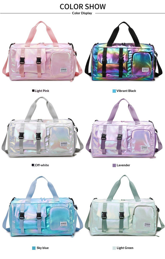 Bolsa de Yoga y Fitness Perlada Multicolor con Compartimento Seco-Húmedo - Image 33