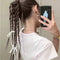 Peluca de Boxeo con Trenza y Clip Antideslizante
